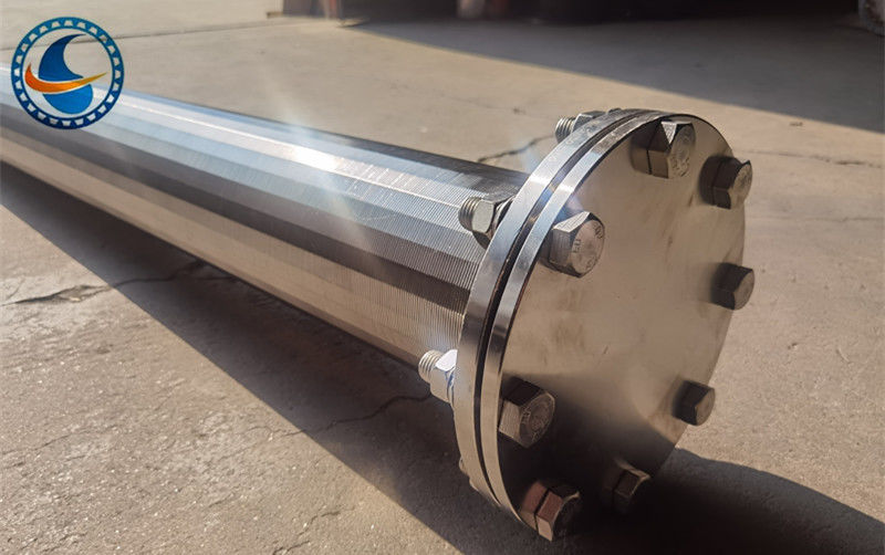 SS304 スロット 25μm ジョンソン・ウィッジワイヤー・スクリーンフィルター オープンエリアの80%まで