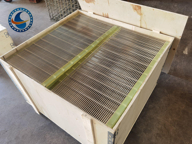 食品過濾のためのステンレススチール304スロット1.7mmクエッジワイヤスクリーンパネル