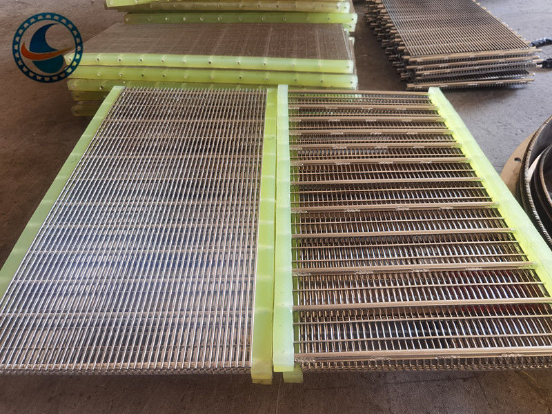 食品過濾のためのステンレススチール304スロット1.7mmクエッジワイヤスクリーンパネル