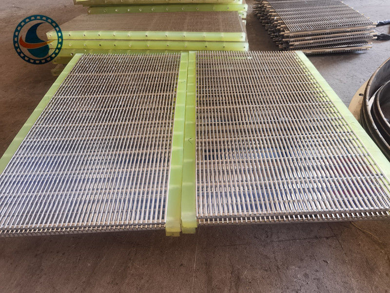 食品過濾のためのステンレススチール304スロット1.7mmクエッジワイヤスクリーンパネル