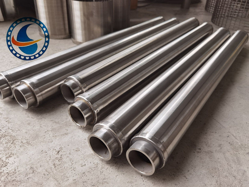 OD 2-3/8インチ スロット100μm SS304 ジョンソン型ウェッジワイヤースクリーンフィルター