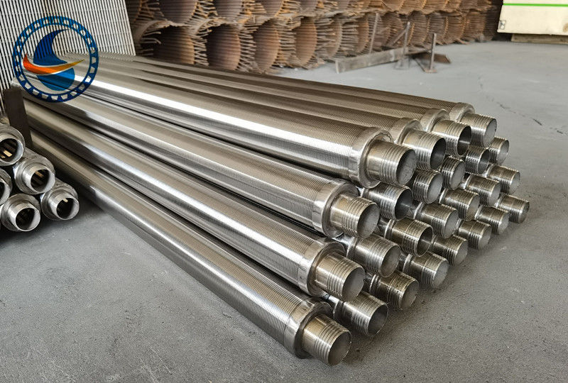 SS304 V字型プロファイルワイヤウェッジワイヤスクリーンフィルターパイプ