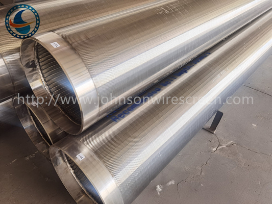 202ステンレス鋼6-5/8」Veeワイヤー スクリーンのジョンソンのタイプ連続的なスロット