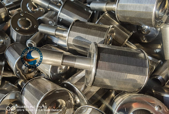 SS316L OD 70mm 樹脂フィルター用のクエッジワイヤースクリーンノズル